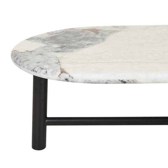 Artie Oval Marble Coffee Table image 14