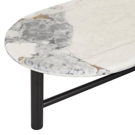 Artie Oval Marble Coffee Table image 15