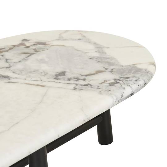 Artie Oval Marble Coffee Table image 17