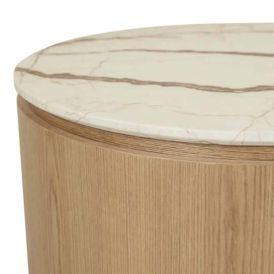 Pluto Oval Marble Coffee Table image 2