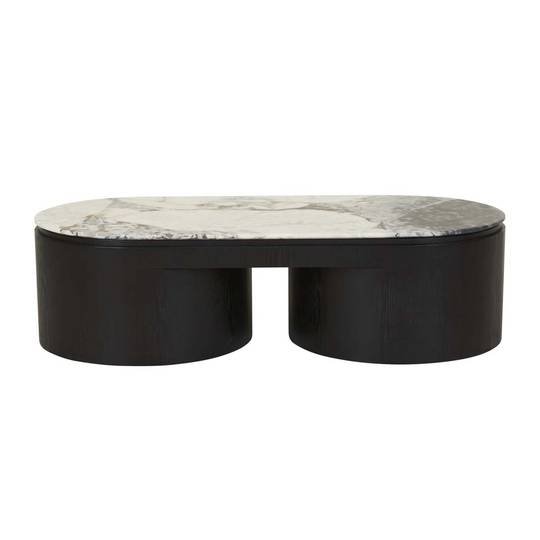 Pluto Oval Marble Coffee Table image 6