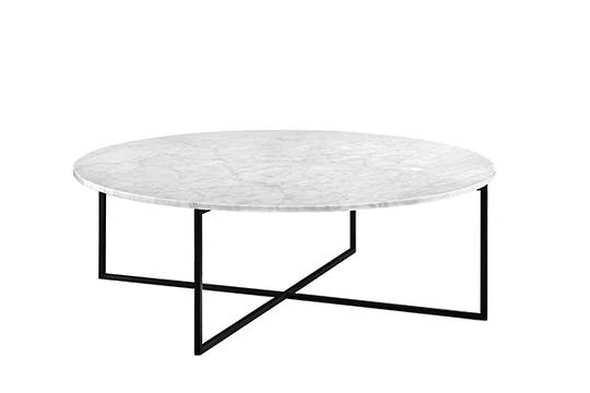 Elle Luxe Marble Round Coffee Tables image 0