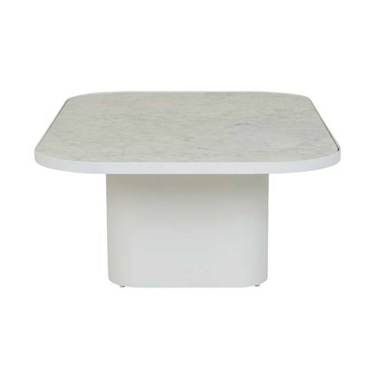 Amara Pedestal Marble Coffee Table image 2