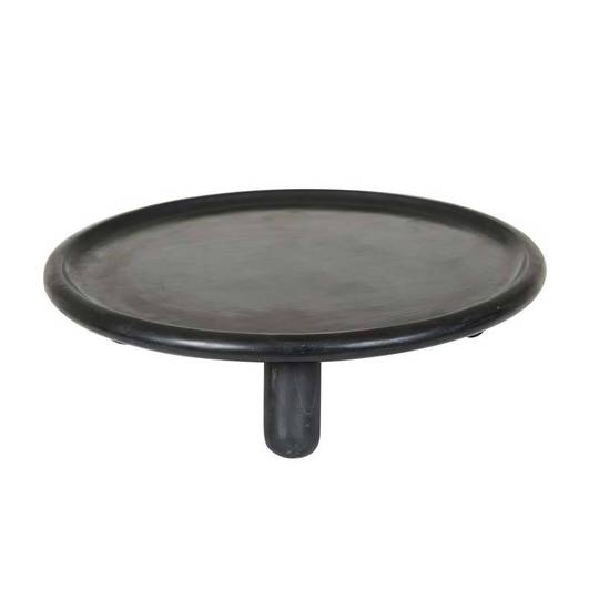 Ridge Marb Rnd Foot Platter image 2
