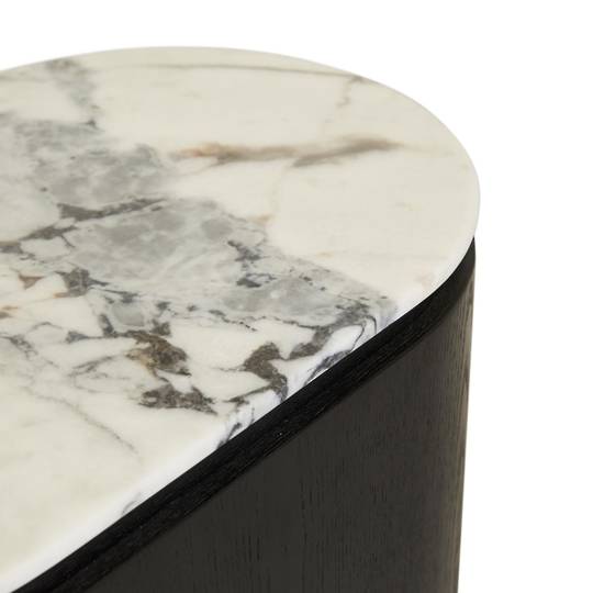 Pluto Oval Marble Side Table image 9