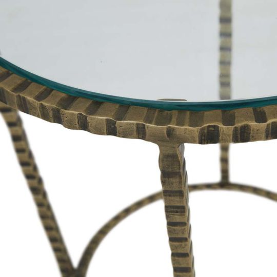 Celeste Crimp Round Side Table image 4