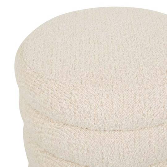 Kennedy Ribbed Round Ottoman image 3