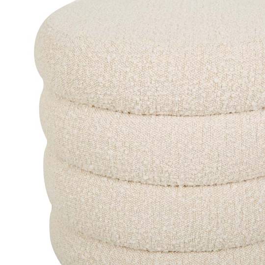 Kennedy Ribbed Round Ottoman image 4