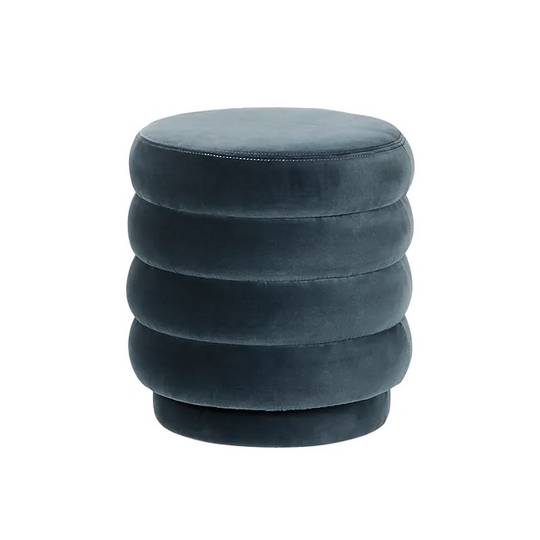 Kennedy Ribbed Round Ottoman image 4