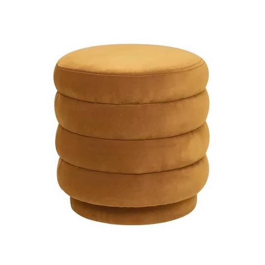 Kennedy Ribbed Round Ottoman image 0