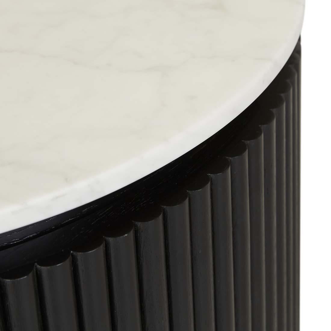Benjamin Ripple Marble Round Bedside image 12