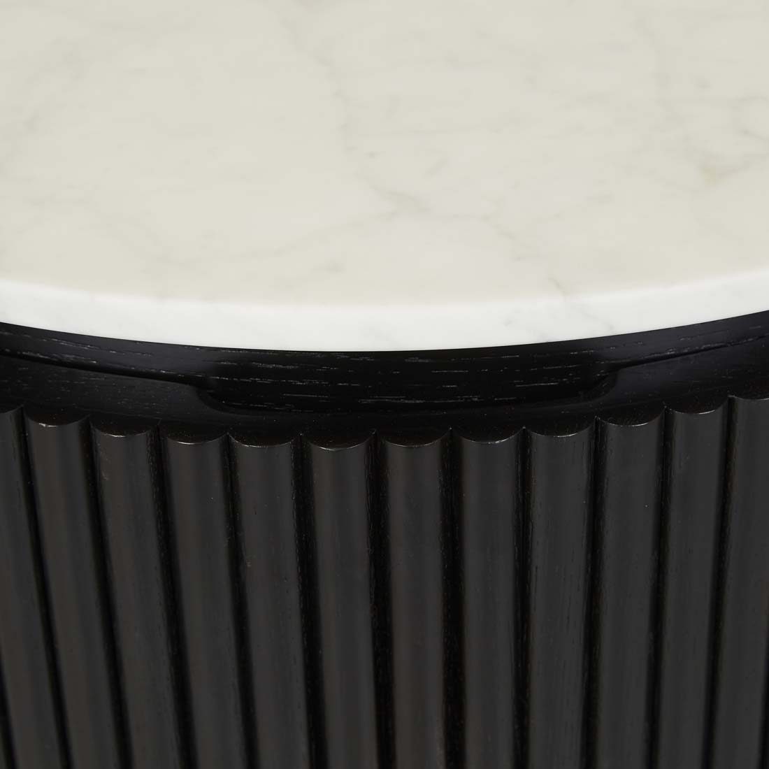 Benjamin Ripple Marble Round Bedside image 14