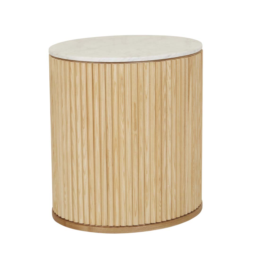 Benjamin Ripple Marble Round Bedside image 24
