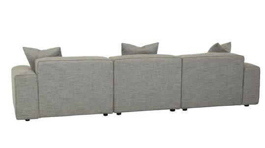 Airlie Slab 4 Seater Sofa - Brindle Grey image 4