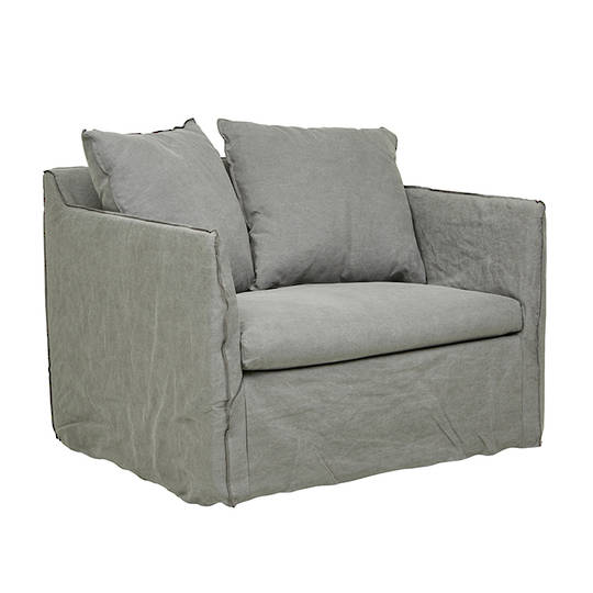 Vittoria Slipcover 1-Seater Sofa image 0