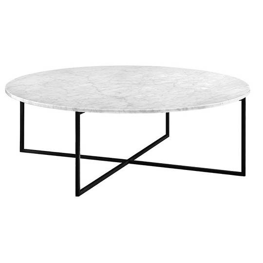 Elle Luxe Marble Round Coffee Tables image 3