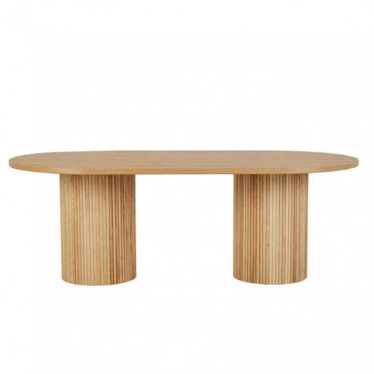 Benjamin Ripple Oval Dining Table - 8 Seater image 1