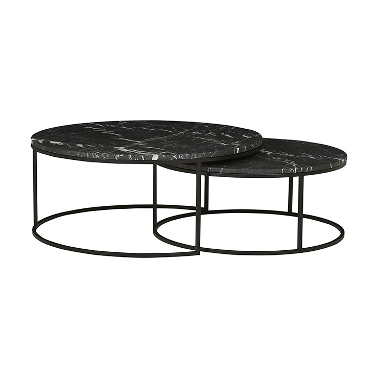 Elle Round Marble Nest Coffee Tables image 6