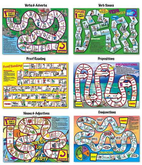 6 Language Development Board Games