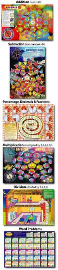 6 Maths Board Games Pack 2