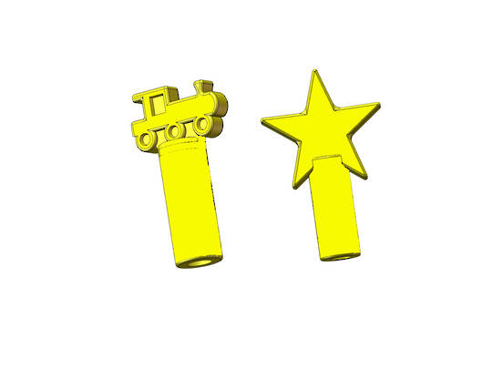 Chew Stix Pencil Topper Shapes