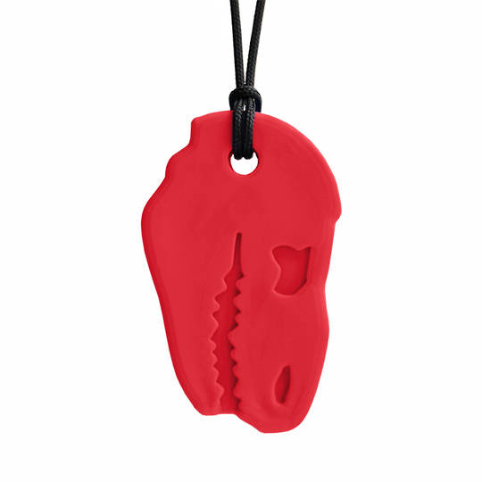 Dino Bite™ Chew Necklace (Red, Standard)