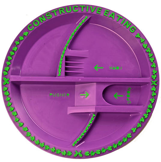Garden Fairy Constructive Eating Kids Plate!