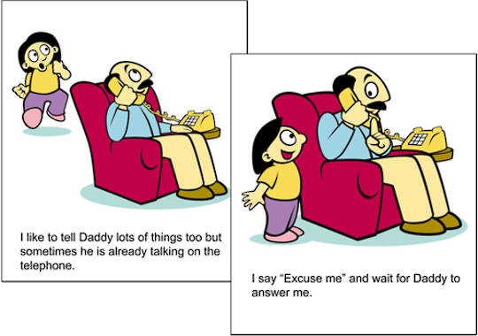 Now I get it! Saying Excuse me, and please & thank you