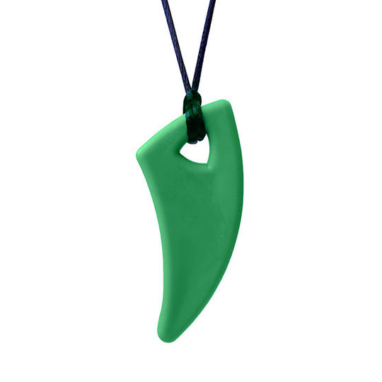 Saber Tooth Chewelry Necklace (Green) Xtra Tough