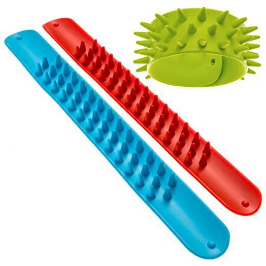 Spiky Slap Bracelets / Slap Bands (3 Pack)