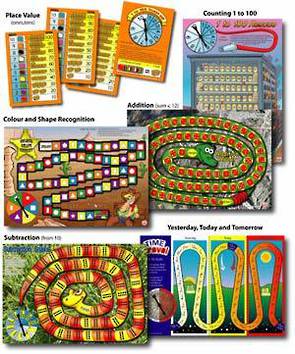 6 Maths Board Games - Basic