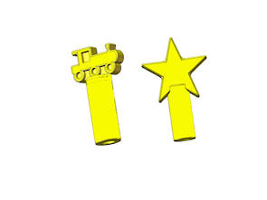 Chew Stix Pencil Topper Shapes