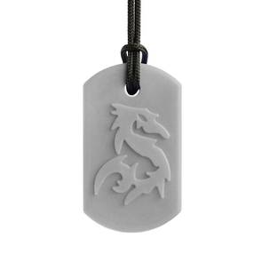 ARK's Dragon Bite® Chew Necklace Light Grey (Standard)