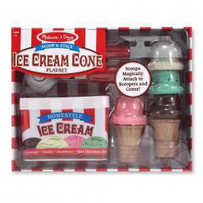 Melissa & Doug Scoop & Stack Ice Cream Cone Set