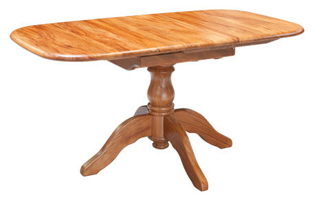 Brunswick Single Pedestal Extension Dining Table 1200L x 900W Extn 1600L