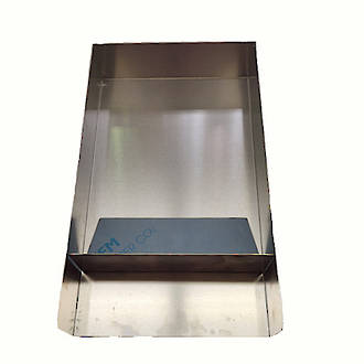 3  Sided Alum Tray , 400x230x60mm 1.6mm (6 ONLY WITH DIVIDER)