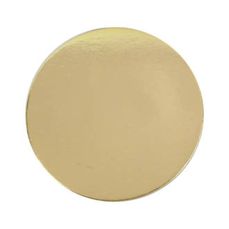 225mm or 9" Round 4mm Cake Card Gold