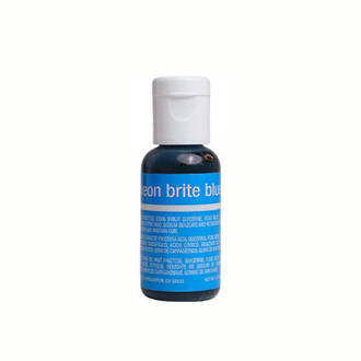 Chefmaster Liqua Gel Neon Brite Blue .70oz Bottle