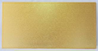 560mm x 360mm 22" x 14" Rectangle 4mm Cake Card Gold 32 LEFT