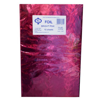 Confectionary Foil - Bright Pink 10 Pack