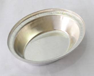 Palletized Pie Tins, (18) Oval 130x105x29mm, Tray size 720x405mm