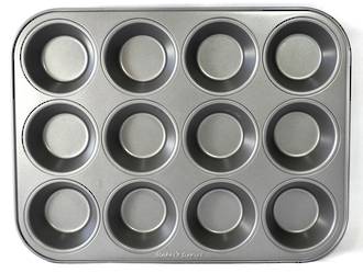 Regular Muffin Teflon Coated - Cup size: 70x50x35mm 12 Cup