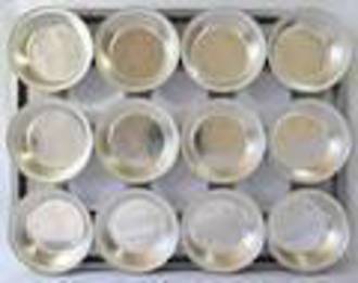 Palletized Pie Tins, (12) Round Very Deep 113x42mm, Tray size 460x360mm