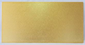 430mm x 355mm 17" x 14" Rectangle 4mm Cake Card Gold