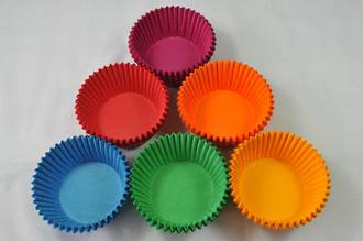 Texas Muffin Paper Cases Assorted Colours 65x44mm (500)