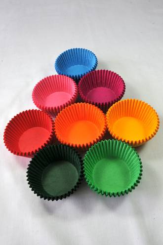 Standard Paper Cases Assorted Colours 55x32.5mm (500)