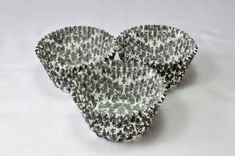 Large Muffin Paper Cases High Tea Black/White (500)