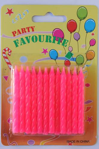 Candle Twist Pink (24)