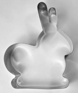 Rabbit Dough Stainless Steel Cutter Sitting 130mm