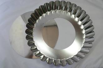 Quiche Tin 270x50mm, Tin Plate, Loose Base